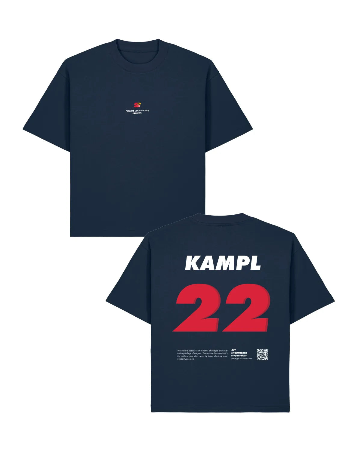 We Run Your Shop T-Shirt Heavy French Navy | Sportmerch | Andreas Kampl