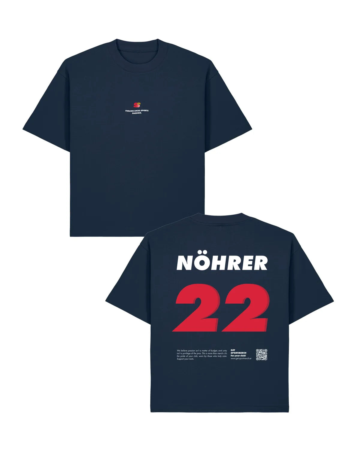 We Run Your Shop T-Shirt Heavy French Navy | Sportmerch | Andreas Nöhrer