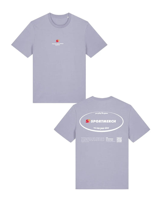 We Run Your Shop T-Shirt Lavender | Sportmerch | Tim Nöhrer
