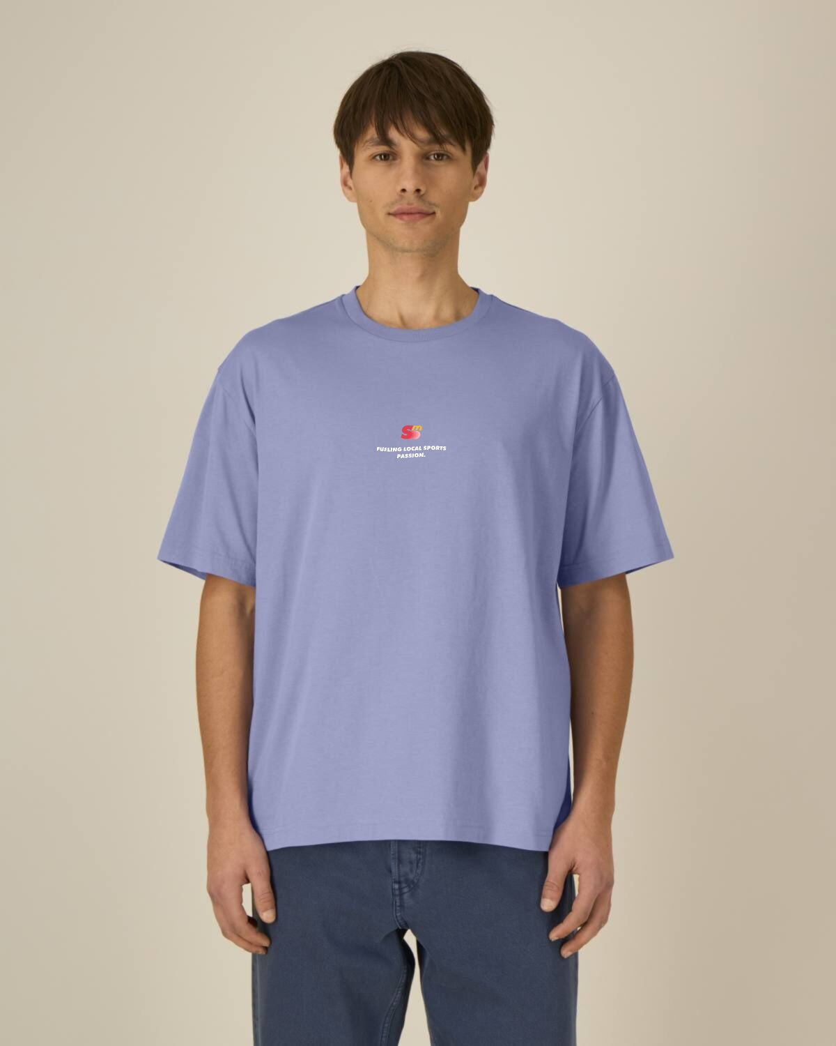 We Run Your Shop T-Shirt Oversize Violet | Sportmerch | Tim Nöhrer