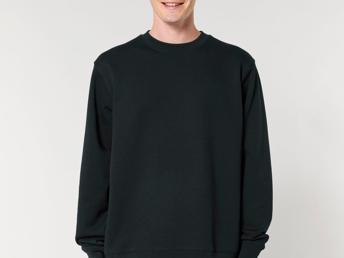 Stanley Stella Changer 2.0 – Unisex Crewneck Sweatshirt in Schwarz, 350 GSM Bio-Baumwolle
